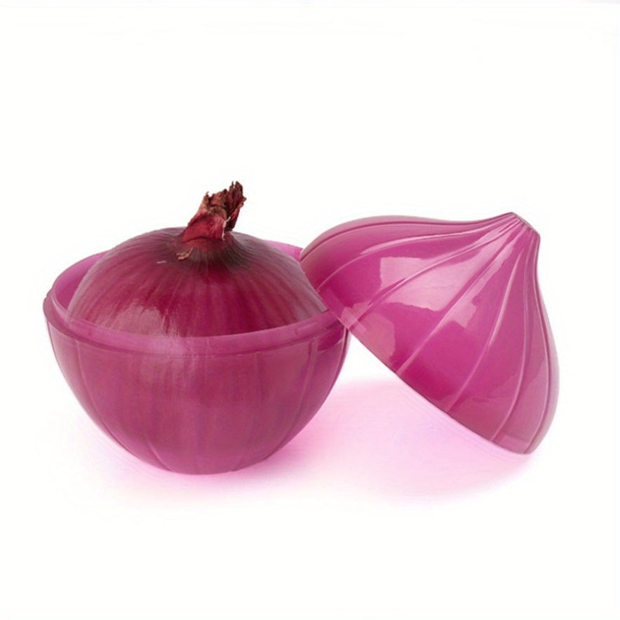 Onion Saver Food Storage Box - Vegetable Shaped Preservation Container, Refrigerator Crisper for Onions, Kitchen Gadget for Restaurants
