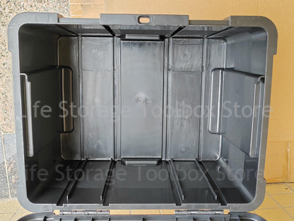Large Portable Toolbox — Height-Adjustable Tool Organizer Suitcase for Garage, Workshop & Hardware Parts