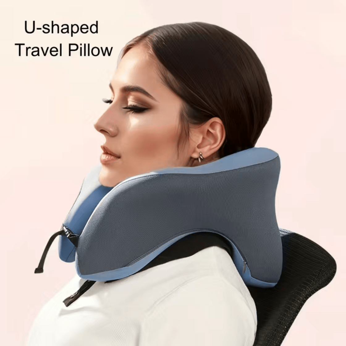 Ergonomic Memory Foam U-Shaped Pillow – Comfort and Support for Travel and Office Naps, Versatile Neck and Head Cushion