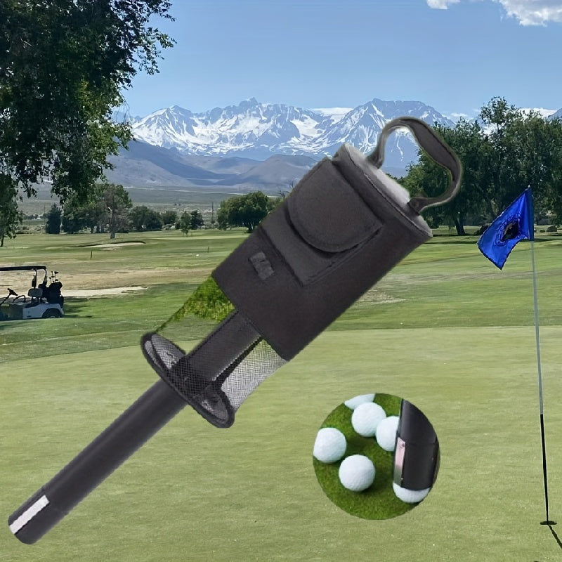 Portable Golf Ball Retriever with Removable Tube - Shag Bag for Golfers, Perfect Golf Accessory Gift