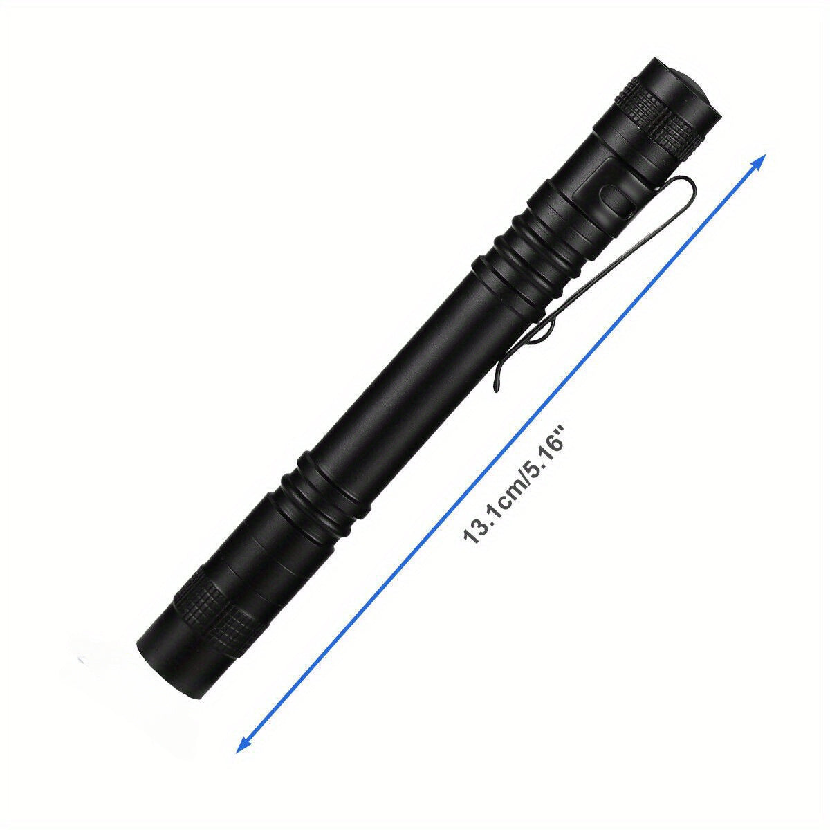 5 Pack Mini LED Flashlights with Clip – Pocket Penlights for Outdoor Camping, Hiking & Fishing (Batteries Not Included)