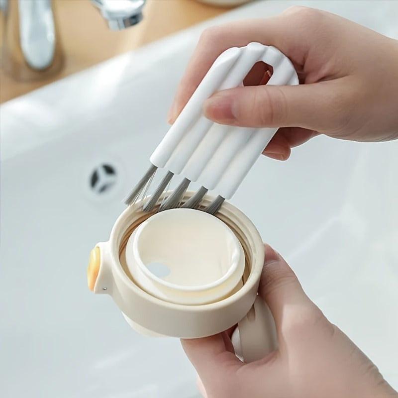 1pc Essential Computer Cleaning Kit - Soft Bristle Brush, Precision Corner Duster, Keycap Cleaner for Dust Removal and Sanitizing