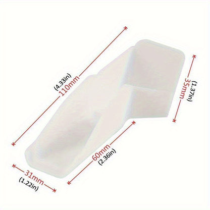 4 Piece Mini Gutters Set for RVs - White Gutter Extenders for Gazebo and RV Roof Drip Edge - Includes 2 Left and 2 Right Side