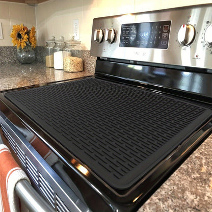 1pc Silicone Stove Top Cover - Heat Resistant Mat for Electric Stoves, Stovetop Protector, Dish Drying Mat, Glass Top Stove Cover, Kitchen Accessory