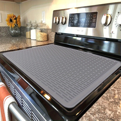 1pc Silicone Stove Top Cover - Heat Resistant Mat for Electric Stoves, Stovetop Protector, Dish Drying Mat, Glass Top Stove Cover, Kitchen Accessory