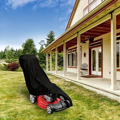 Universal Push Lawn Mower Cover - Heavy-Duty 600D Fabric, Weatherproof, UV & Water-Resistant, Anti-Fading Outdoor Protection