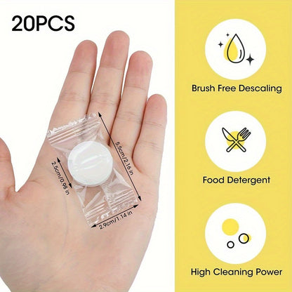 10/20/30pcs Powerful Citric Acid Descaler Tablets - Effective Cleaner for Coffee Machines and Kettles