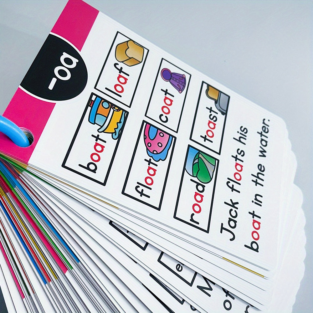 107 Group I Can Read Phonics Learning Flashcards - English CVC Words, Educational Memory Games, Cognitive Teaching Aids for Kids, Halloween & Christmas Gift