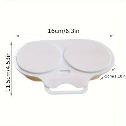 Easy-Clean Microwave Egg Poacher - Durable PP Round Egg Steamer for Perfectly Cooked Eggs - Essential Kitchen Gadget