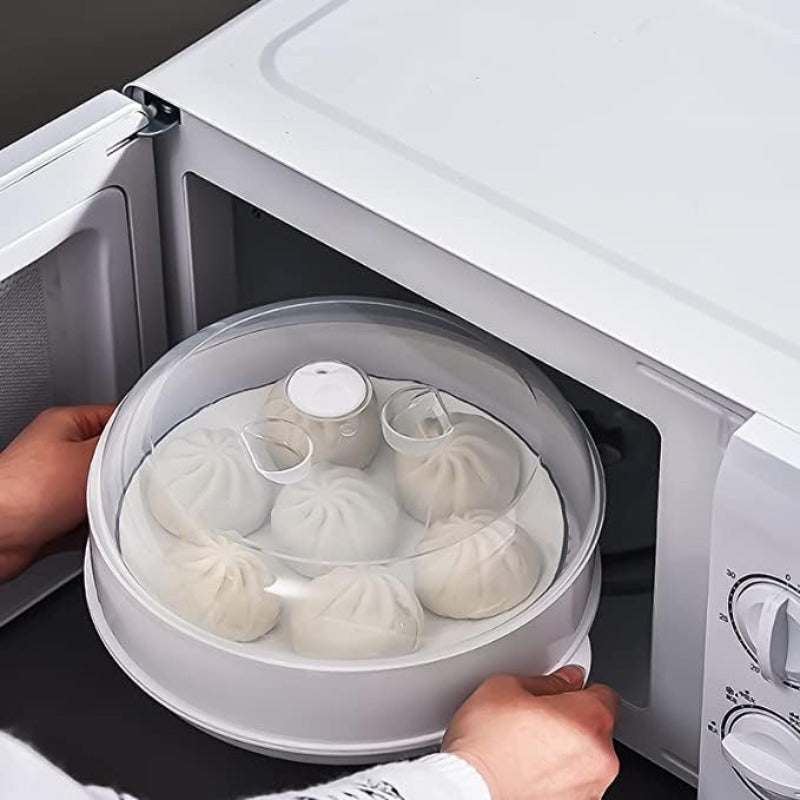 Versatile Microwave Steamer – Durable PS Kitchen Cooker for Vegetables, Rice and Fish
