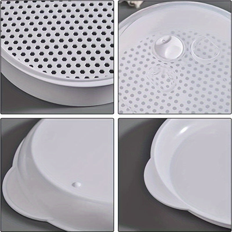 Versatile Microwave Steamer – Durable PS Kitchen Cooker for Vegetables, Rice and Fish