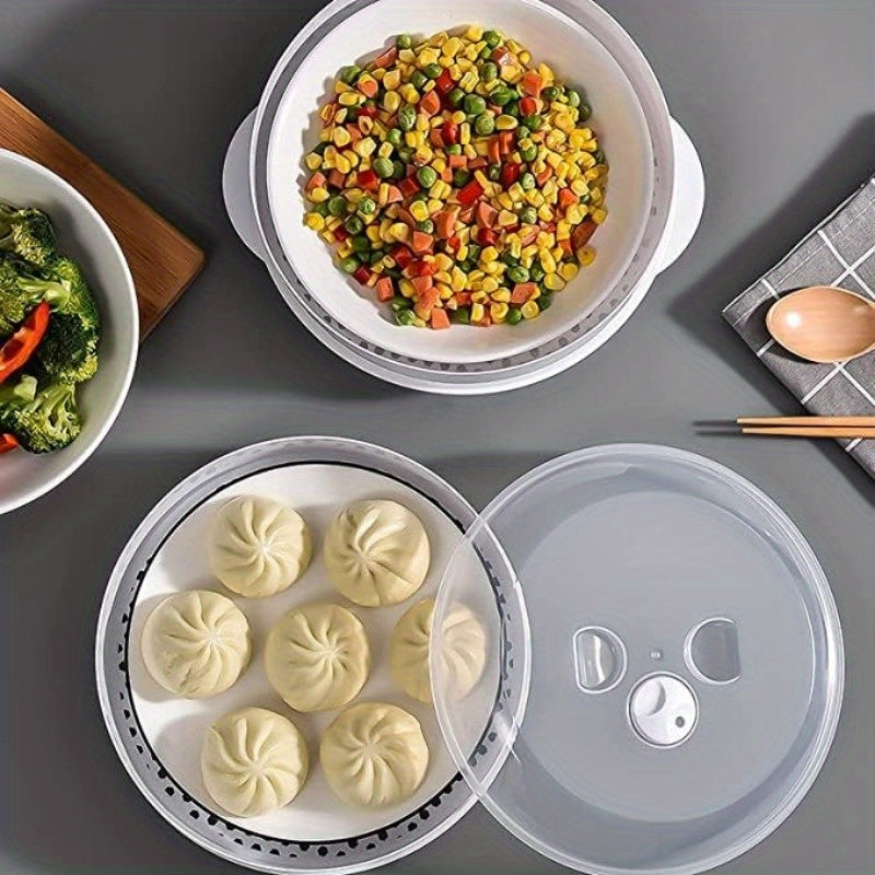 Versatile Microwave Steamer – Durable PS Kitchen Cooker for Vegetables, Rice and Fish