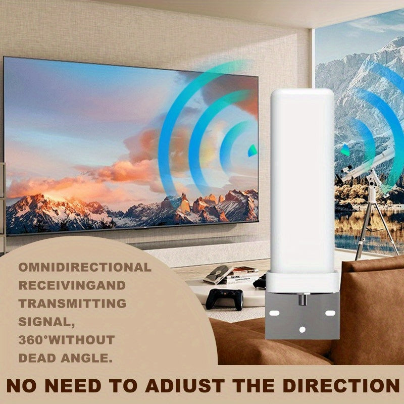 Outdoor TV Antenna 4K Digital HD with 35DBI Signal Booster – Built-in Amplifier, 6000 Miles Range, 1080p HD, Frequency 470-862 MHz