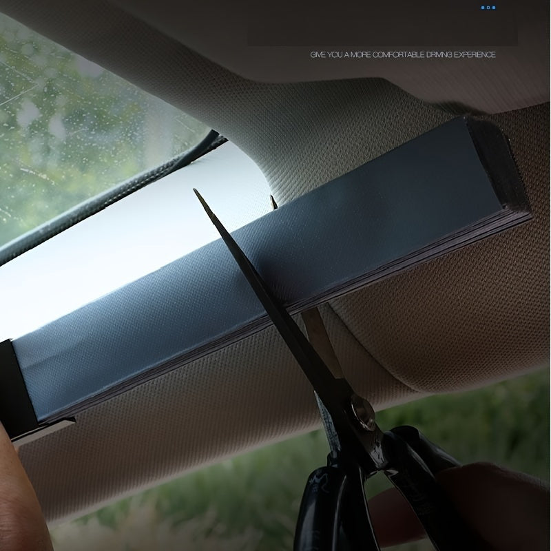 Car Rear Glass Sunshade – Retractable Folding Sunscreen for Heat Insulation, Auto Accessory