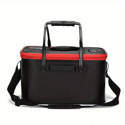 Waterproof EVA Fishing Bucket - Portable Multi-Use Live Fish Container for Camping and Hunting