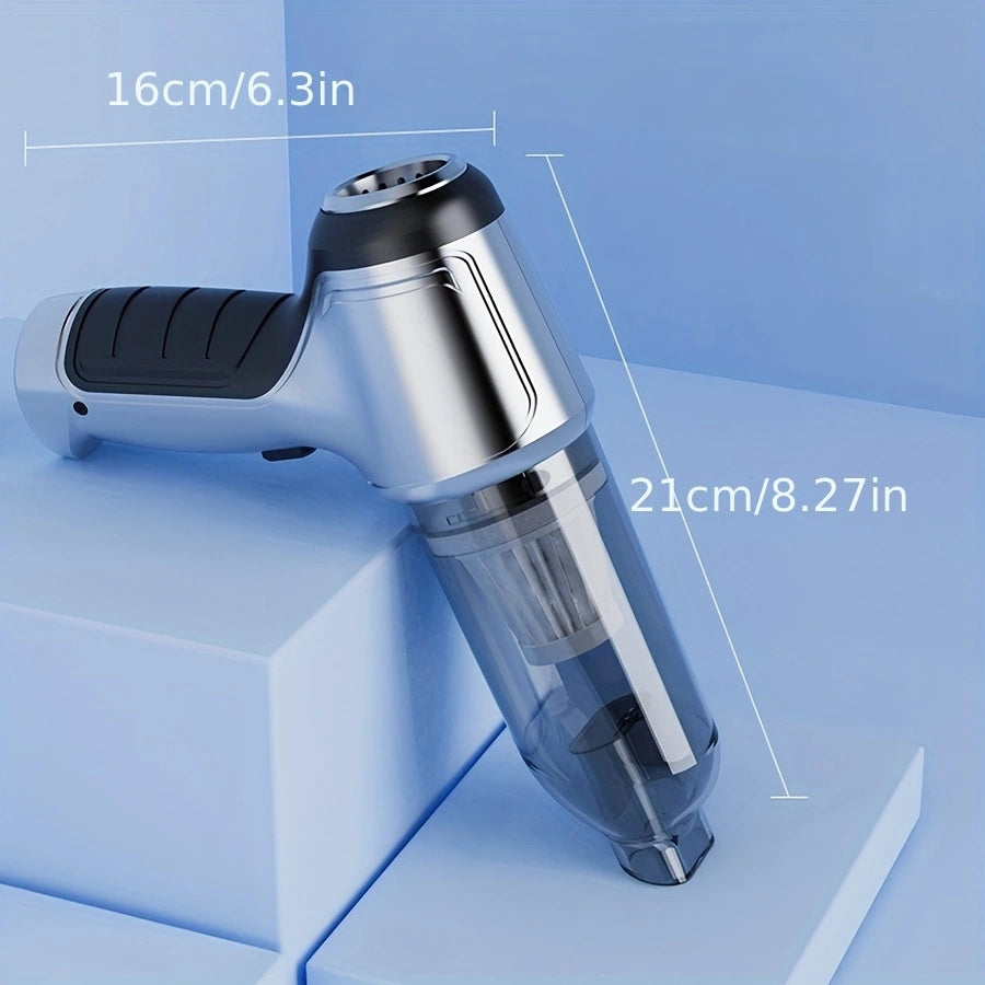 Ultra-Powerful 2-in-1 Cordless Handheld Vacuum Cleaner - High Suction, Lightweight, Portable, Rechargeable with Lithium Battery - Includes Dusting Brush and Floor Brush for Car and Home