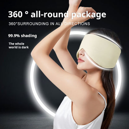 Cooling and Comfort Space Capsule Eye Mask - Adjustable Grey Ice Silk Sleep Mask for All Seasons, Ideal for Travel, Office Naps, and Light Blocking