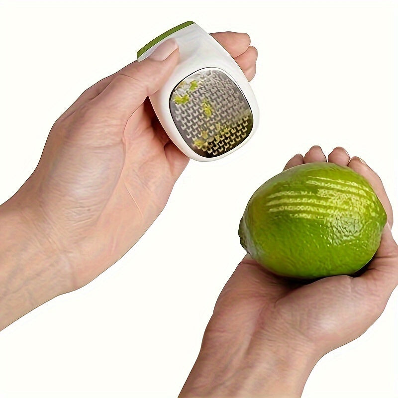 Citrus Zester and Grater - Food-Safe Stainless Steel Lemon Peeler with Non-Slip Grip, Essential Kitchen and Bar Gadget