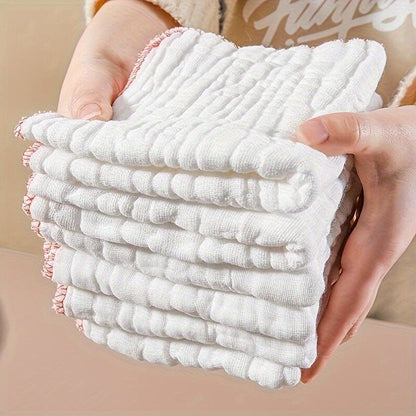 8pcs Non-Stick Oil Kitchen Towels - Durable Cotton Mesh Dishcloths for Efficient Cleaning