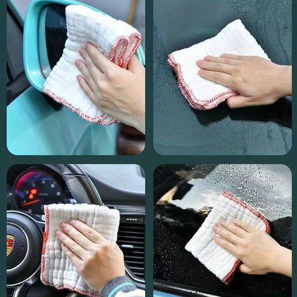 8pcs Non-Stick Oil Kitchen Towels - Durable Cotton Mesh Dishcloths for Efficient Cleaning