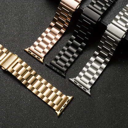 Adjustable Stainless Steel Band for Apple Watch - 38/40/41/42/44/45/49mm, Metal Strap with Butterfly Clasp for iWatch Series 1-9, SE, SE 2, Ultra, Fits Wrist Sizes 5.5-9.1 Inches