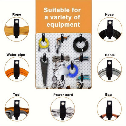 3pcs Hook and Loop Cord Organizer Straps - Versatile Cable Wraps for Home, RV and Garage Storage