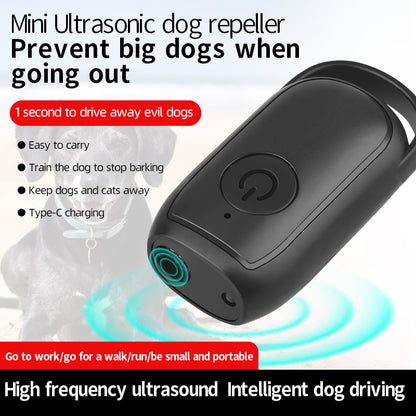 Mini Dog Repeller – USB Rechargeable Anti-Bark Training Device, Portable Pet Trainer to Protect Against Aggressive Dogs