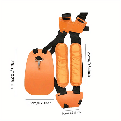 Adjustable Comfort Shoulder Strap for Trimmers & Weed Eaters – Durable Harness for Men & Women, Ideal for Lawn Work