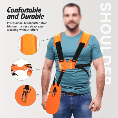 Adjustable Comfort Shoulder Strap for Trimmers & Weed Eaters – Durable Harness for Men & Women, Ideal for Lawn Work
