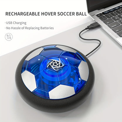Newest Rechargeable LED Light-Up Hover Soccer Ball – Air Floating, Foam Bumper, Durable Fun Gift for Boys and Girls