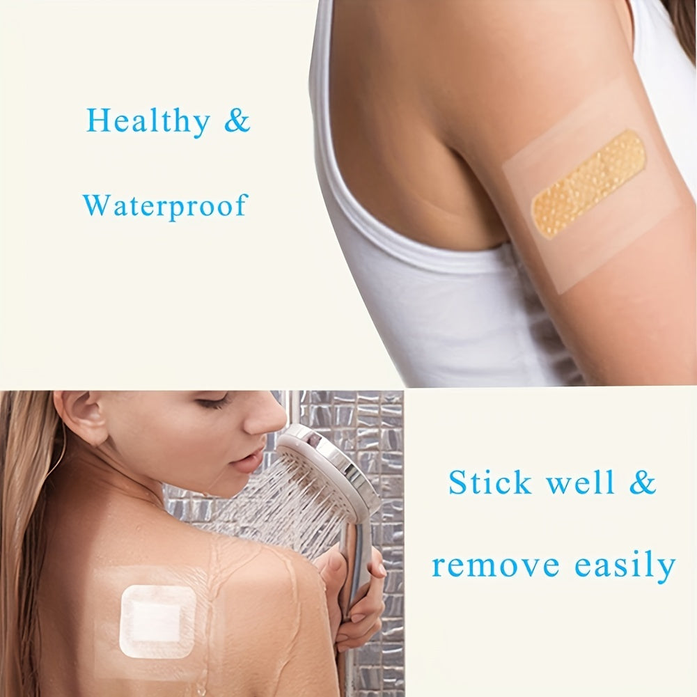 5 Rolls Waterproof Bandages - Transparent Tape for Swimming, Showers and Tattoo Protection
