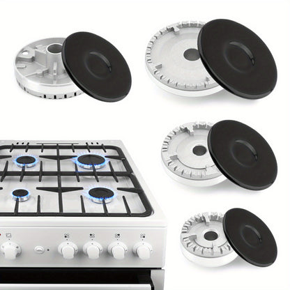 4 Piece Range Burner Covers - Gas Stove Replacement Parts for Portable Cooktops