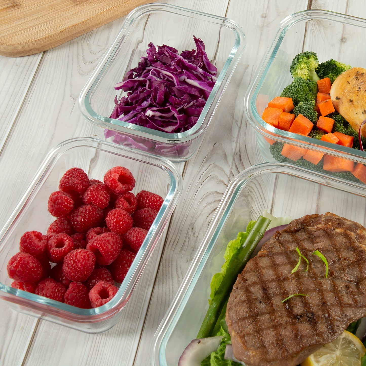 24-Piece Borosilicate Glass Food Storage Containers – 12 Lids and 12 Bowls with Airtight Lids, Microwave and Dishwasher Safe, Ideal for Meal Prep and Lunches