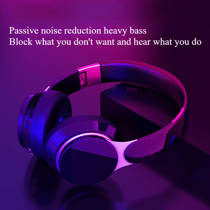 Wireless On-Ear Headphones - 300-Hour Standby, Active Noise Cancelling, Memory Foam, Fast Charging - Perfect for Travel, Home Office, Gym - Pink