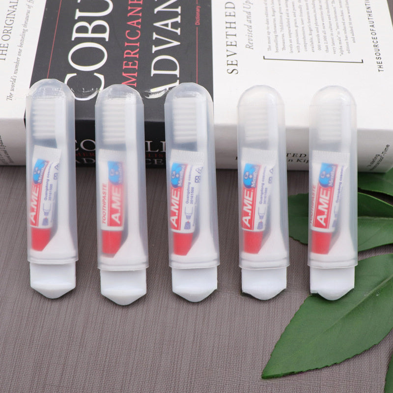 6-Pack Portable Folding Toothbrushes - Soft Bristles, Compact Design for Easy Storage, Ideal for Adults, Travel, and Camping