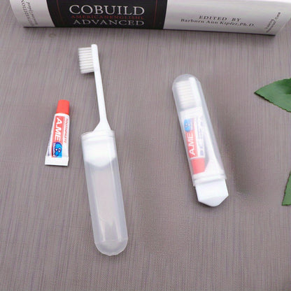 6-Pack Portable Folding Toothbrushes - Soft Bristles, Compact Design for Easy Storage, Ideal for Adults, Travel, and Camping
