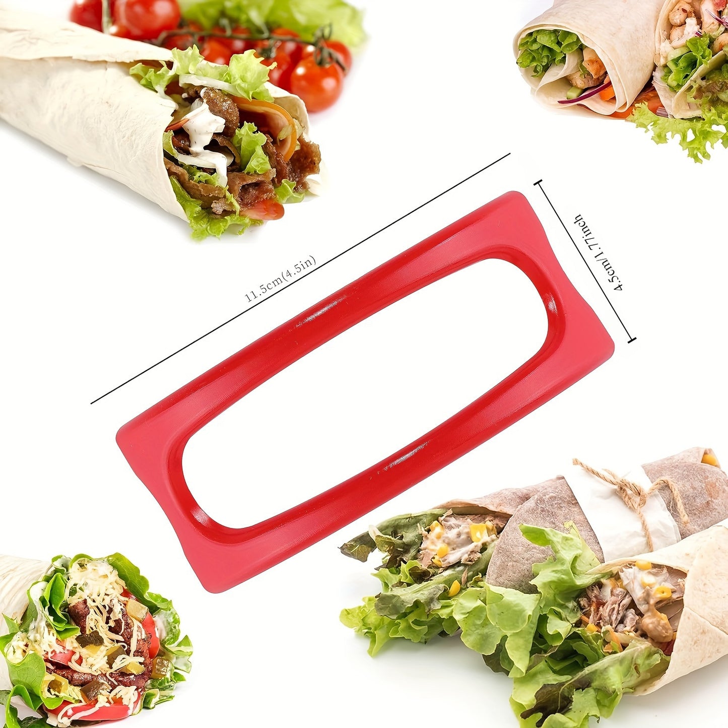 10PCS Colorful Taco Holders - Durable PP Plastic, Ideal for Soft or Hard Shell Tacos, Perfect for Home and Restaurant Use