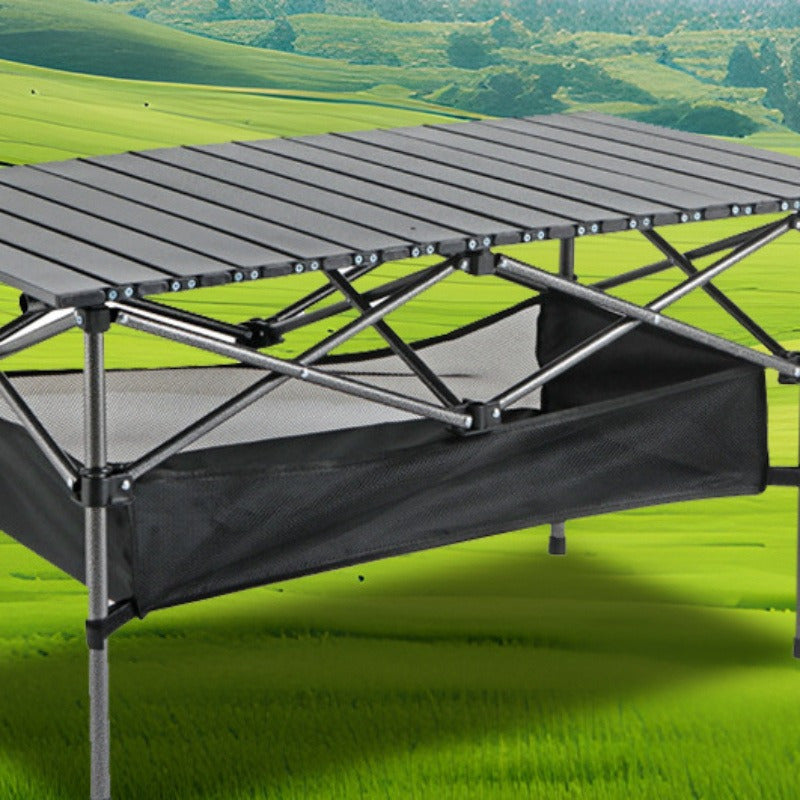 Heavy-Duty Portable Folding Table – 300 lb Load Bearing, Detachable Net – All-Purpose Outdoor & Sports Use – Compact, Space-Saving, Easy Setup, Durable, Waterproof – Carrying Bag Included