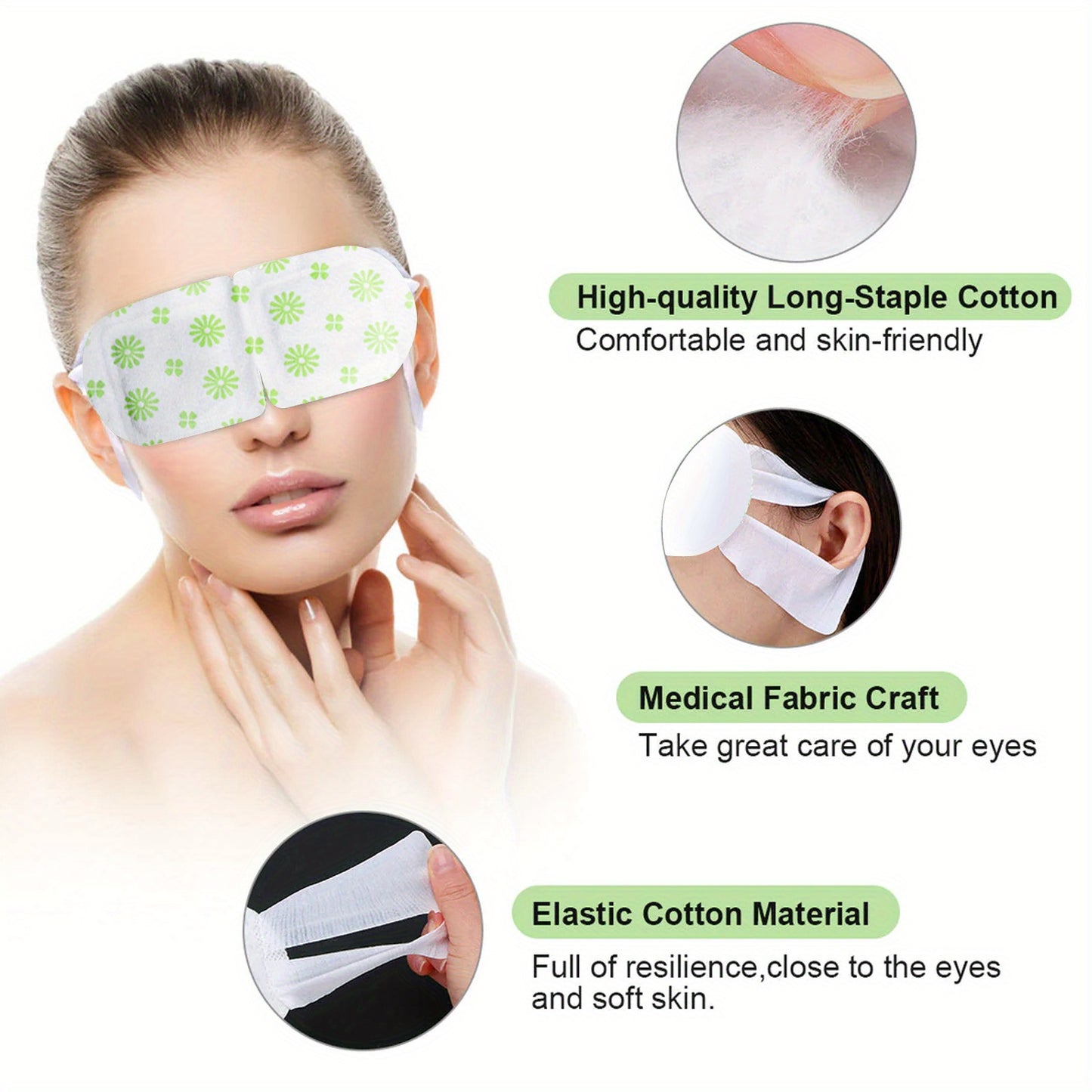 Herbal Steam Eye Mask – Hot Pack for Eye Fatigue and Discomfort Relief with Herbal Essence