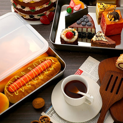 Stainless Steel Baking Set with Lids – Non-Stick, BPA-Free Pans for Cakes, Veggies & More
