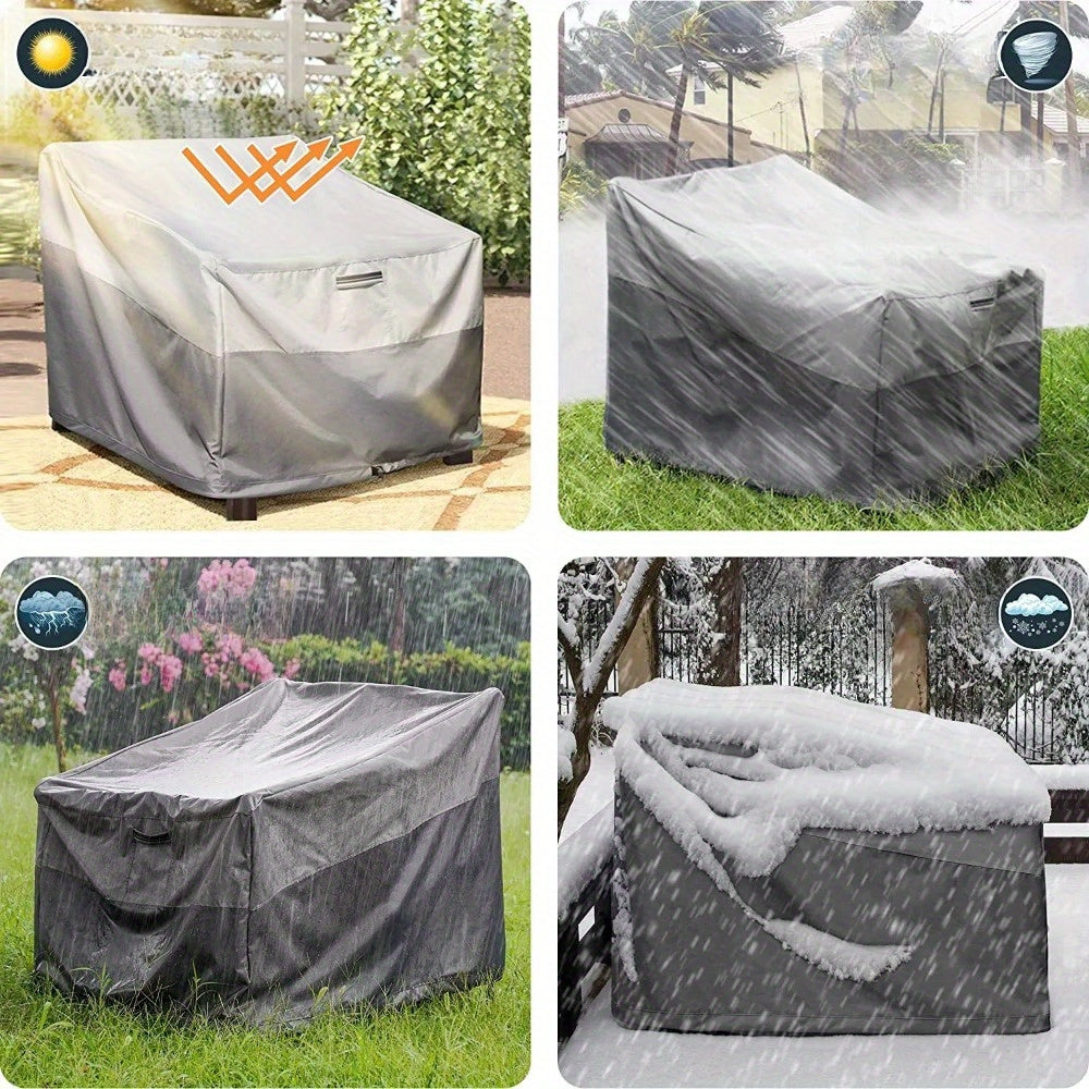 2 Sets Outdoor Patio Chair Covers – Waterproof, Dust-Proof Single Sofa Cover for Balcony, 35W x 40D x 31.5H Inches, Rain Seat Protector