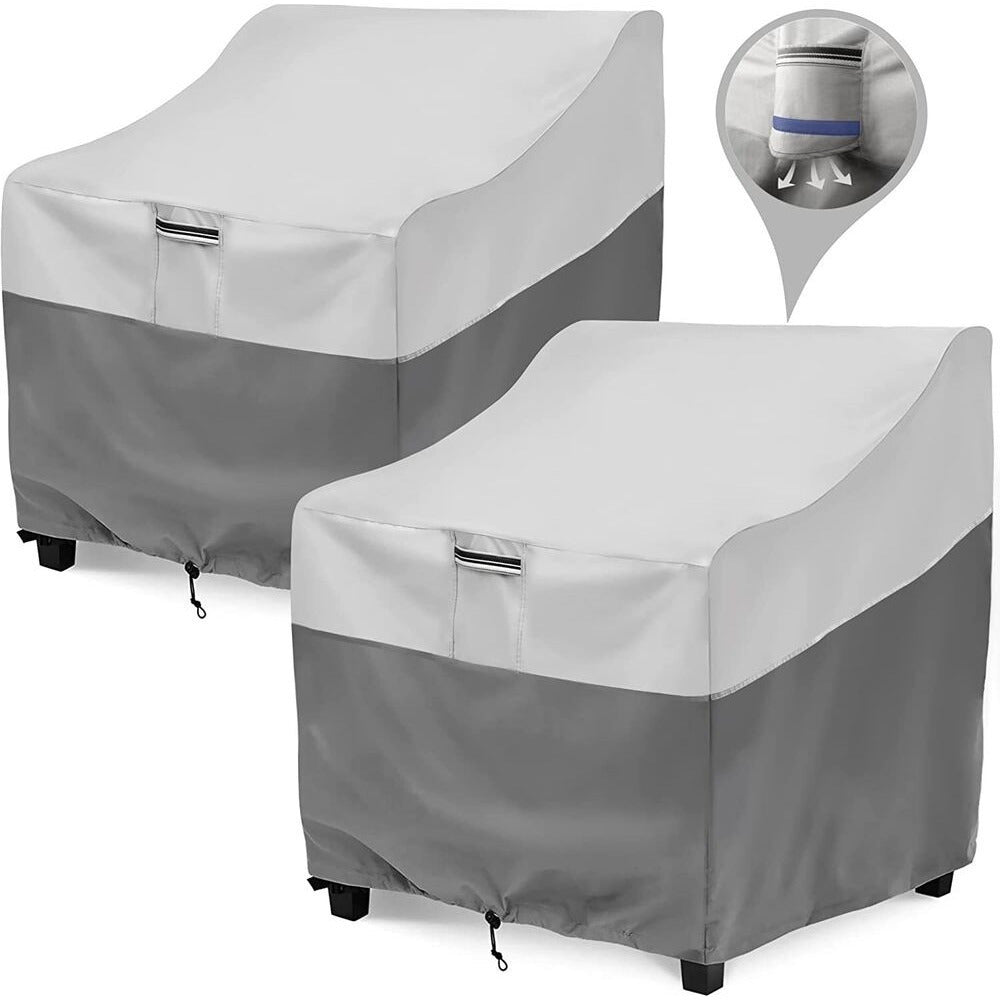 2 Sets Outdoor Patio Chair Covers – Waterproof, Dust-Proof Single Sofa Cover for Balcony, 35W x 40D x 31.5H Inches, Rain Seat Protector