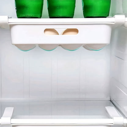 3 Pack Refrigerator Storage Bins – Pull Out Fridge Drawers with Egg Holder, Adjustable Shelving for Fruits & Veggies