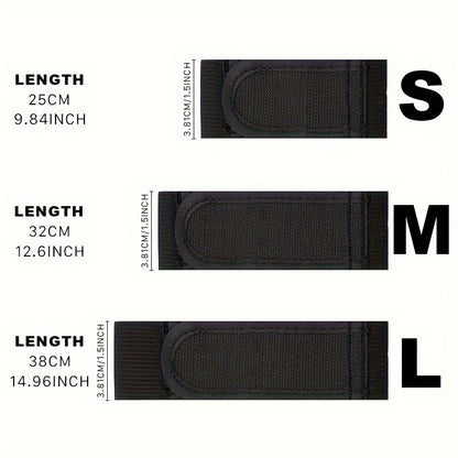 Men's No-Buckle Elastic Belt – Casual Nylon Waistband with Magic Tape Closure, One Size Fits Most