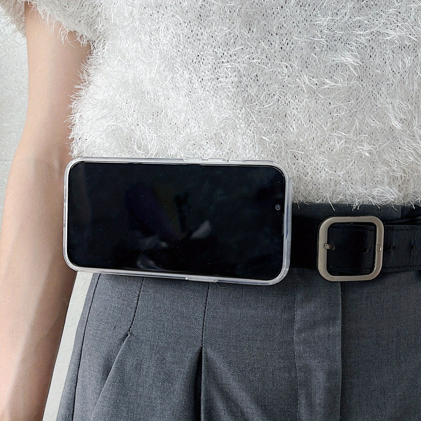 Magnetic Phone Holder Clip – Secure Belt and Backpack Mount, Hands-Free Convenience, Durable ABS Material