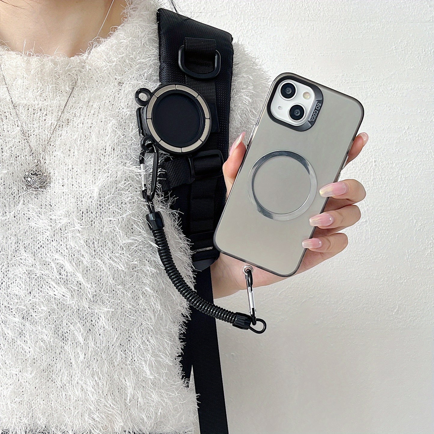 Magnetic Phone Holder Clip – Secure Belt and Backpack Mount, Hands-Free Convenience, Durable ABS Material