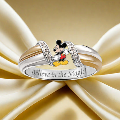 Disney Mickey Mouse Ring – Fashionable and Exquisite Birthday and Christmas Gift for Family and Friends, Ideal for Christmas and Halloween [Authorized]