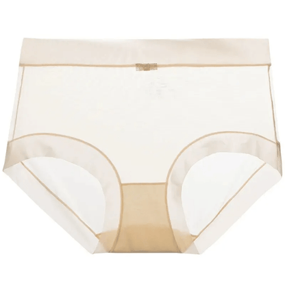 Women's Quick-Dry Silk Panties - Sexy, Breathable Lingerie for Spring and Summer | Monochromatic Design