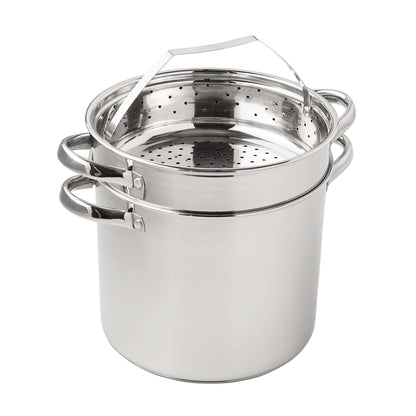 Mainstays 8-Quart Stainless Steel Multi-Cooker with Glass Lid
