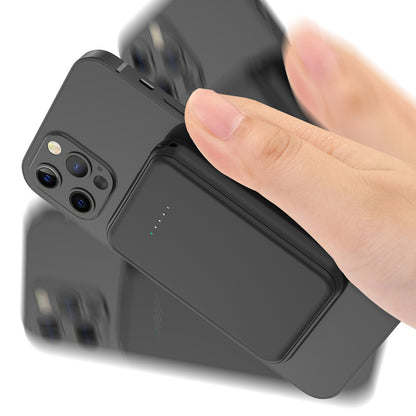 10000mAh Wireless Mini Power Bank – Magnetic Portable Charger with Fast Charging